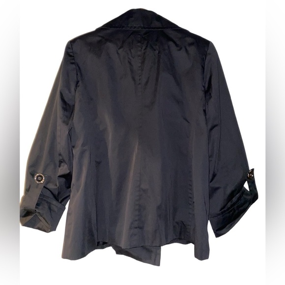 Anne Klein Five Button Raincoat Jacket Outdoor Water Repellent Women L - Picture 2 of 10